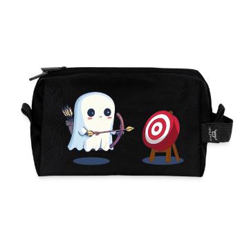 Geist Bogenschütze Kostüm Halloween - Recycelte Kulturtasche - Schwarz - Vorne