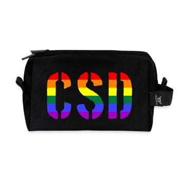 CSD - Christopher Street Day - Gay - Lesbian - Recycelte Kulturtasche - Schwarz - Vorne
