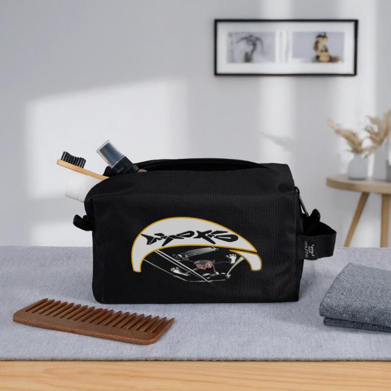 Active kiter with dynamic trajectory Recycled Toiletry Zip Bag