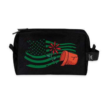 American Gardener Plant Lover Plants - Recycled Toiletry Zip Bag - black - Front