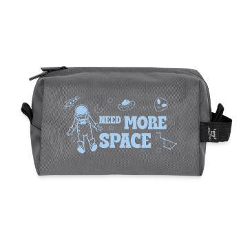 Need More Space – Lustiger Weltraum Spruch - Recycelte Kulturtasche - Anthrazit - Vorne