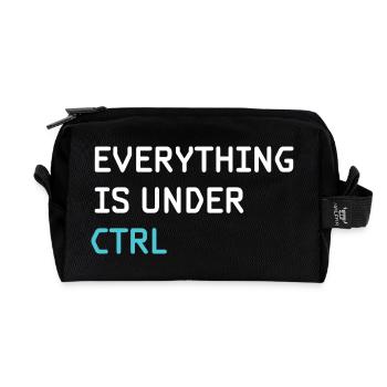 Funny Programming - Programmer Software Engineer - Recycled Toiletry Zip Bag - black - Front