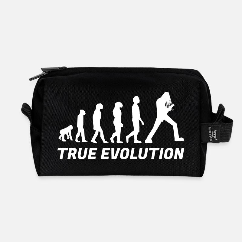 True évolution metal - blanc - Trousse de toilette en tissu recyclé - noir