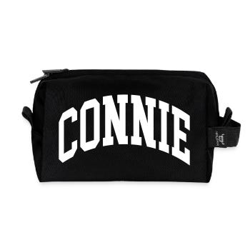 Connie - Trousse de toilette en tissu recyclé - noir - Devant