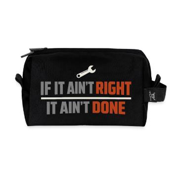 Blue Collar Lifestyle Blue Collar Pride Working - Recycled Toiletry Zip Bag - black - Front