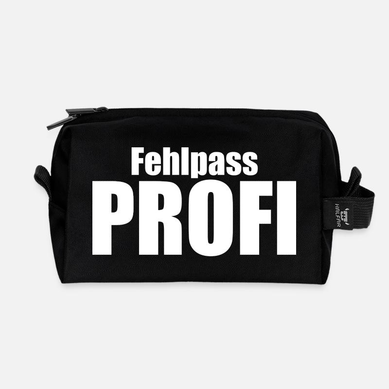 Fehlpass PROFI - Recycelte Kulturtasche - Schwarz