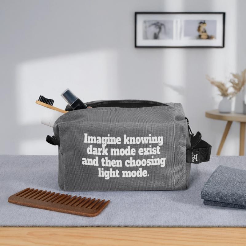 Dark Mode Exists Programmierer IT Nerd Coder Büro Recycelte Kulturtasche