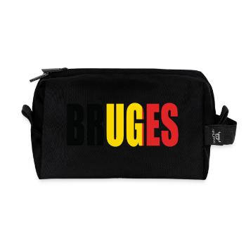 BRUGES BELGIUM - Recycled Toiletry Zip Bag - black - Front