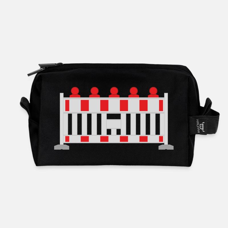 Bau - Recycelte Kulturtasche - Schwarz