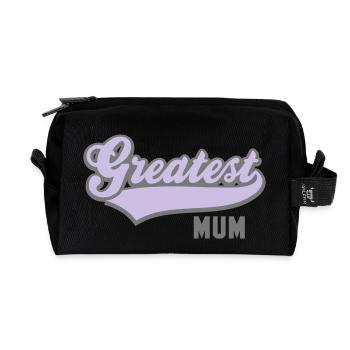 Greatest MUM 2C - Recycelte Kulturtasche - Schwarz - Vorne