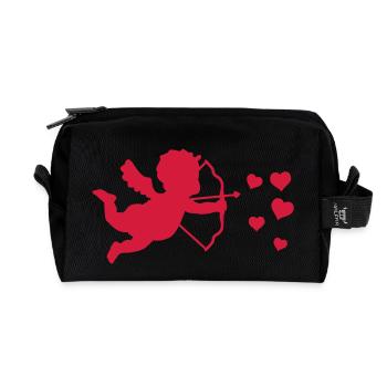 amor_herzen___f1 - Trousse de toilette en tissu recyclé - noir - Devant