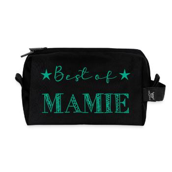 MAMIE. MAMAN. FÊTE DES MÈRES - Trousse de toilette en tissu recyclé - noir - Devant