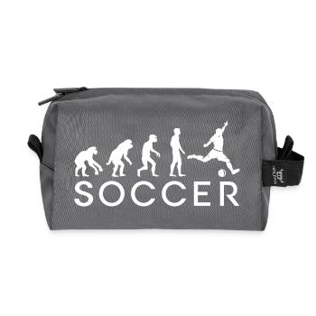 Football Evolution Soccer Team European Championship World Cup 2024 - Recycled Toiletry Zip Bag - anthracite - Front