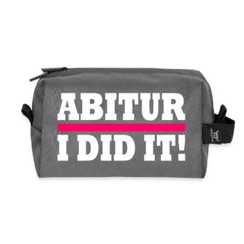 Abitur - Recycelte Kulturtasche - Anthrazit - Vorne