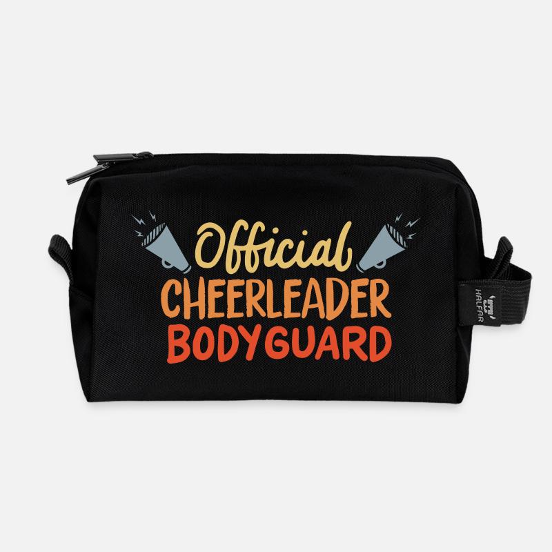 Offizieller Cheerleader Bodyguard - Recycelte Kulturtasche - Schwarz