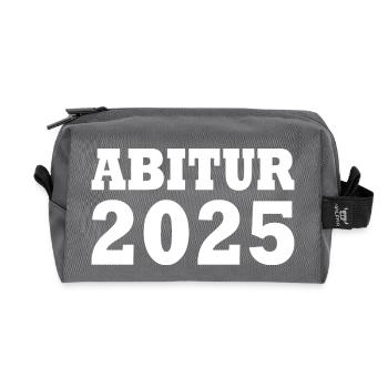 Abitur 2025 - Recycelte Kulturtasche - Anthrazit - Vorne