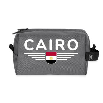 Ägypten Fan Outfit T Shirt Design Mode - Recycelte Kulturtasche - Anthrazit - Vorne