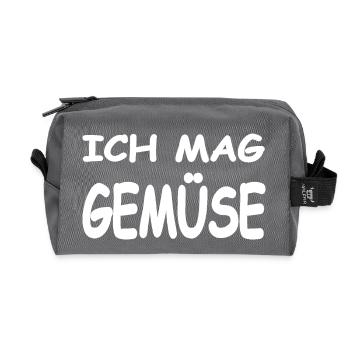 Gemüse - Recycelte Kulturtasche - Anthrazit - Vorne