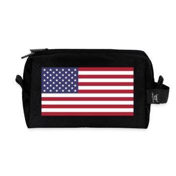 États-Unis - Trousse de toilette en tissu recyclé - noir - Devant