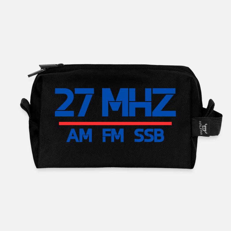 27 MHz am fm ssb - Recycelte Kulturtasche - Schwarz