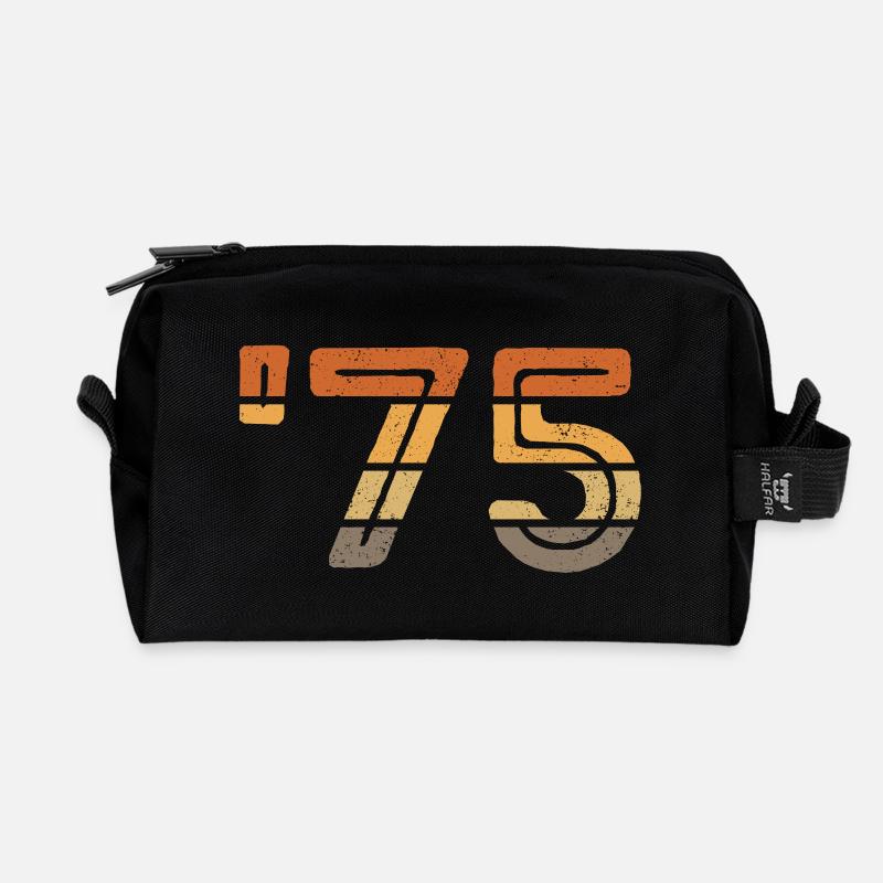 Year '75 - 1975 - Recycelte Kulturtasche - Schwarz