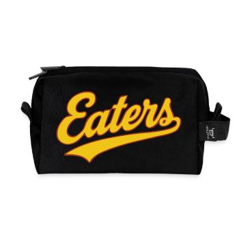 Eaters (fließende Vintage-Baseball-Typografie) - Recycelte Kulturtasche - Schwarz - Vorne