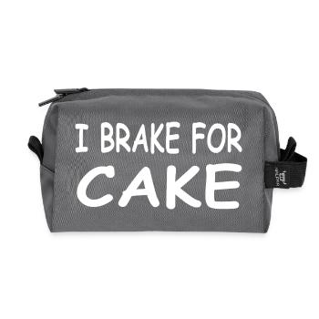 Cake - Recycled Toiletry Zip Bag - anthracite - Front