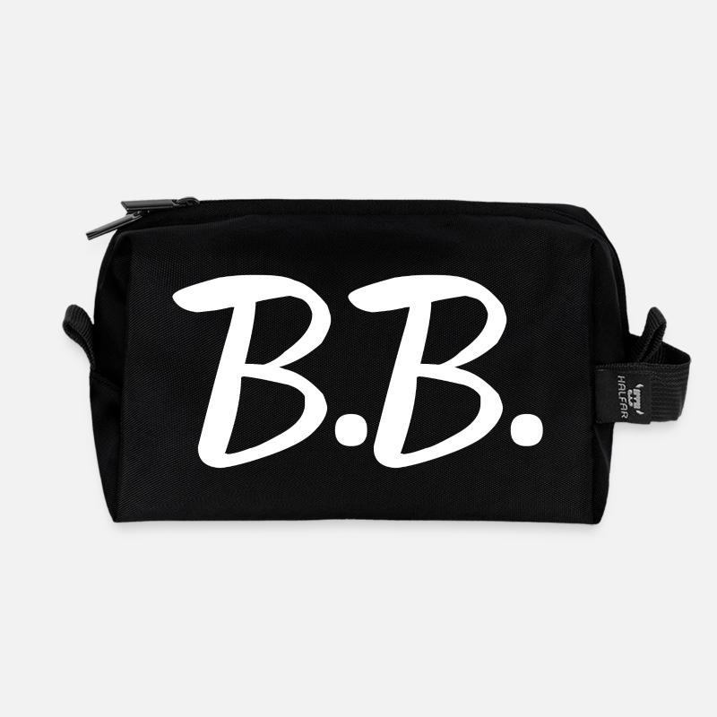 Brigitte, prénom Brigitte, Brigitte Bardot - Trousse de toilette en tissu recyclé - noir