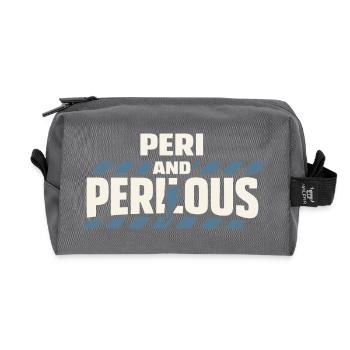 Perimenopause Humor Perimenopause - Recycelte Kulturtasche - Anthrazit - Vorne
