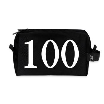 100. 100 JAHRE. 100-JÄHRIGES JUBILÄUM. GEBURTSTAG 100 - Recycelte Kulturtasche - Schwarz - Vorne