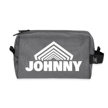 Gift for Johnny - Recycled Toiletry Zip Bag - anthracite - Front