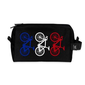 Cycling France - Trousse de toilette en tissu recyclé - noir - Devant