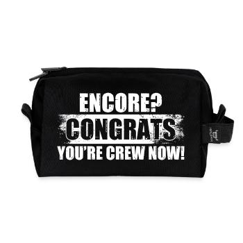 Encore ? Félicitations ingénieur du son - Trousse de toilette en tissu recyclé - noir - Devant