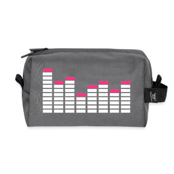 Equalizer / equaliser - Recycled Toiletry Zip Bag - anthracite - Front