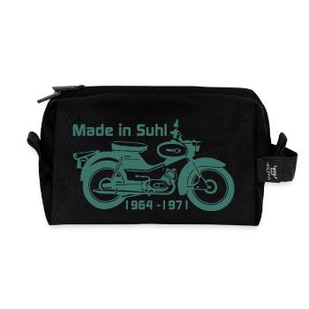 Simson Spatz - Recycelte Kulturtasche - Schwarz - Vorne