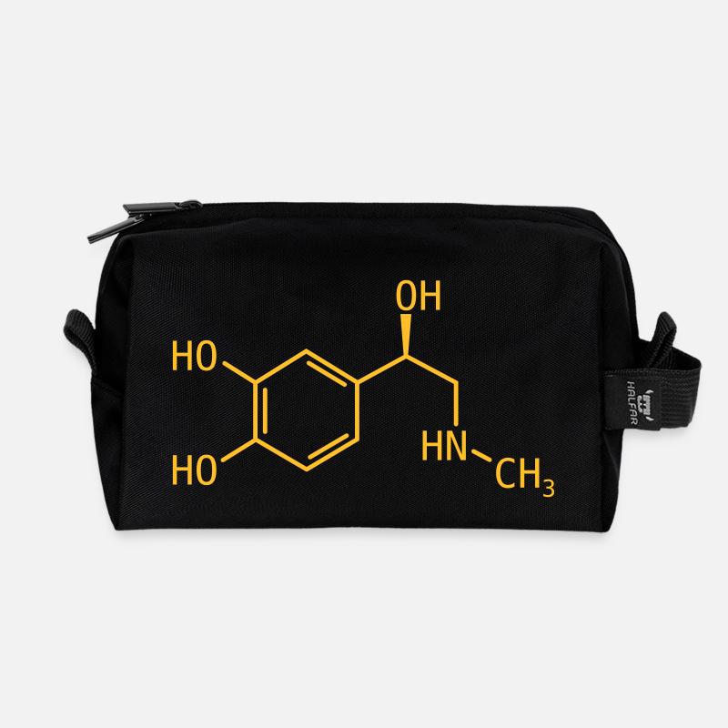 Adrenalin - Recycelte Kulturtasche - Schwarz