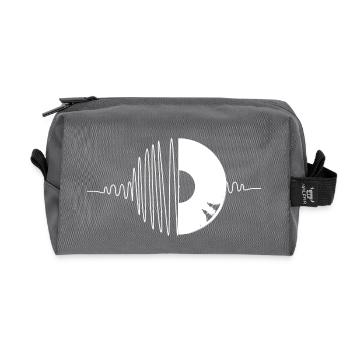 Vinyl Beat - Recycelte Kulturtasche - Anthrazit - Vorne