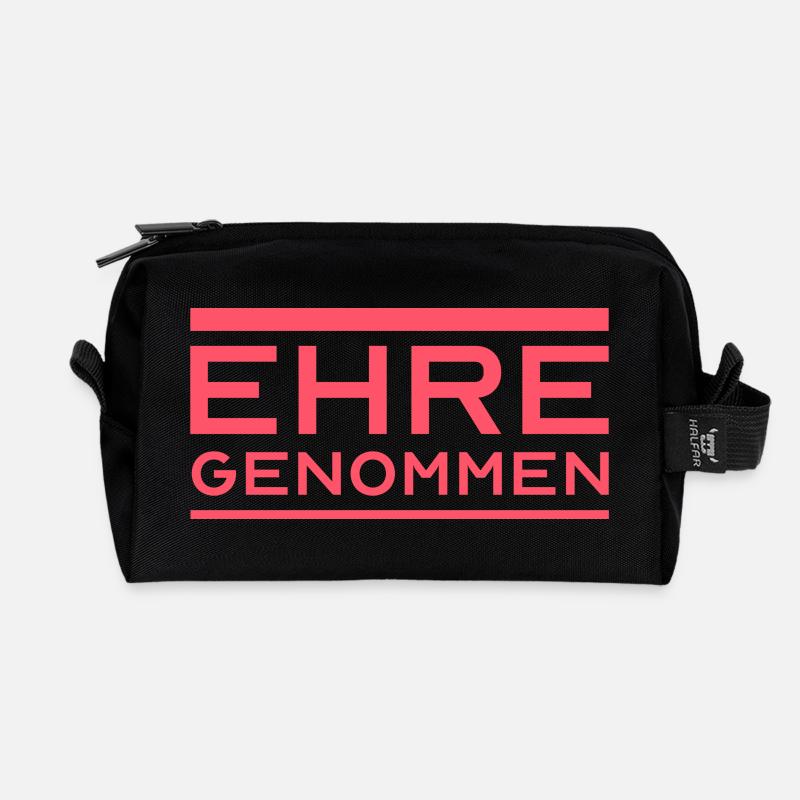 Ehre Genommen - Recycelte Kulturtasche - Schwarz