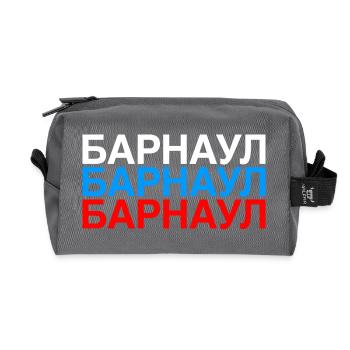 BARNAUL Russia Flag - Recycled Toiletry Zip Bag - anthracite - Front