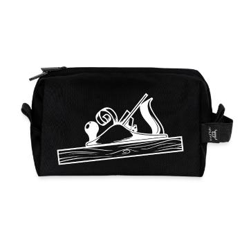 Schreiner Tool Planer Design - Recycled Toiletry Zip Bag - black - Front