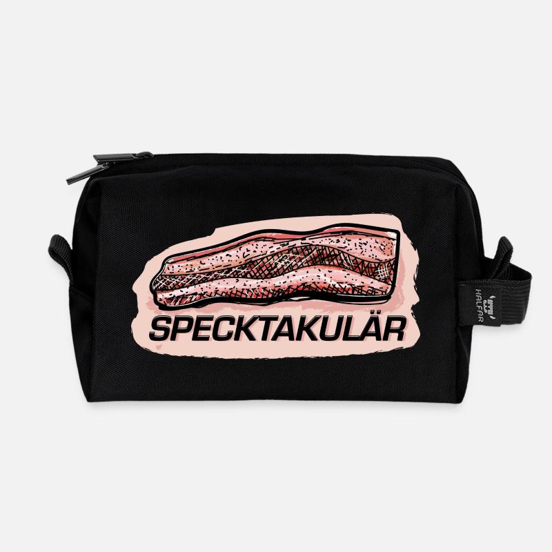 Specktakulär.  - Recycelte Kulturtasche - Schwarz
