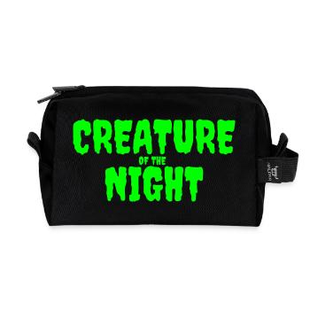 Kreatur der Nacht Horror Text - Recycelte Kulturtasche - Schwarz - Vorne