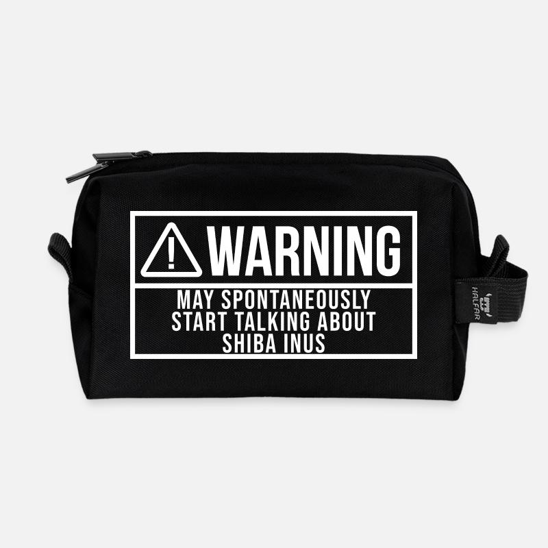 Shiba Inu - Recycelte Kulturtasche - Schwarz