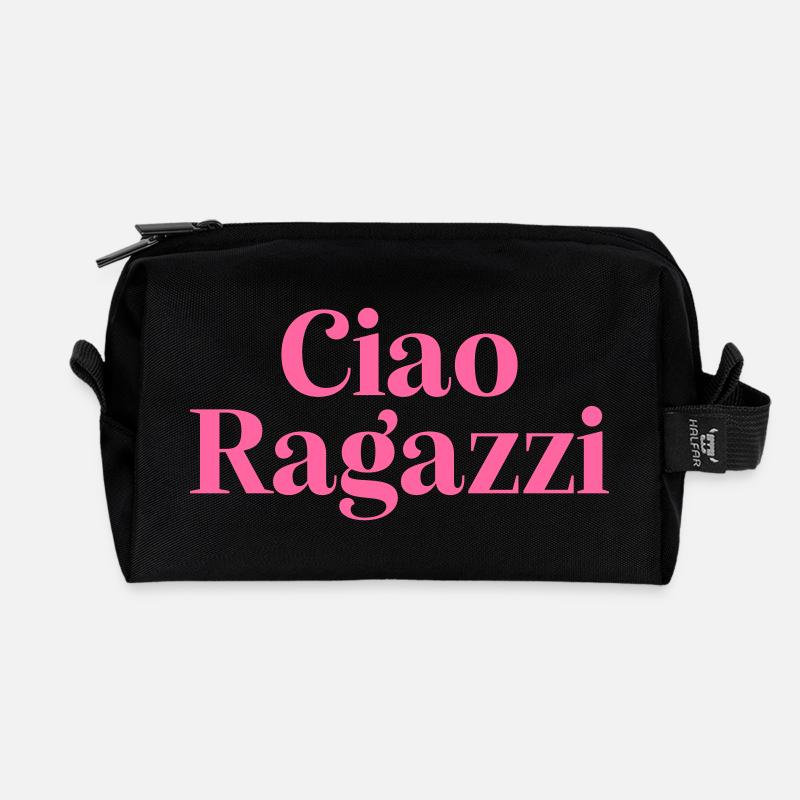 Ciao Ragazzi - Recycelte Kulturtasche - Schwarz