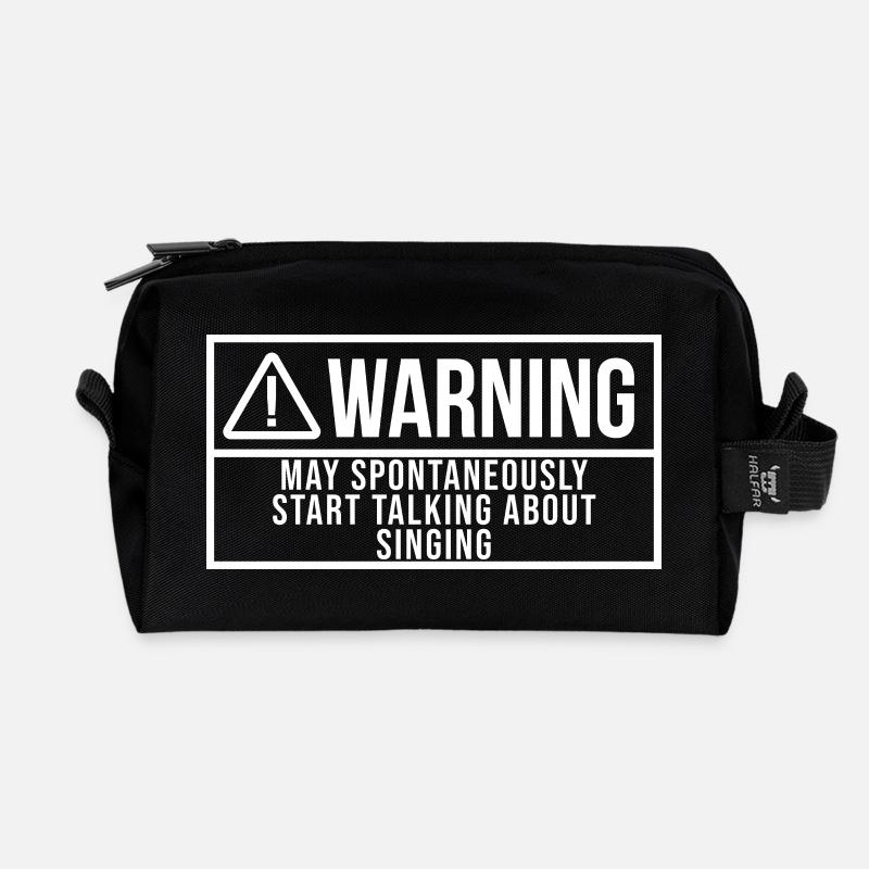 Singer - Recycled Toiletry Zip Bag - black
