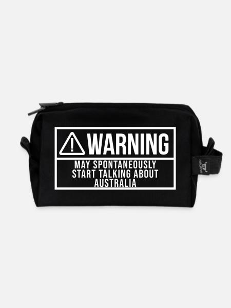 Australien Australien Australien - Recycelte Kulturtasche - Schwarz