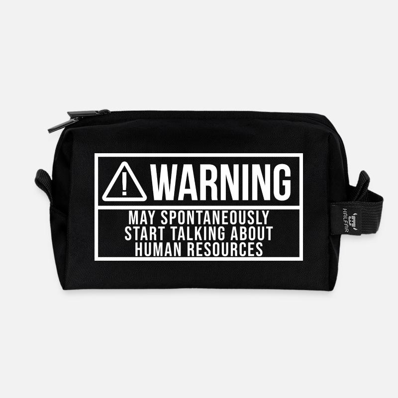 Human Resources - Recycled Toiletry Zip Bag - black