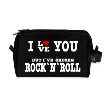 I Love But I've Chosen Rock and Rol - Recycelte Kulturtasche - Schwarz - Vorne