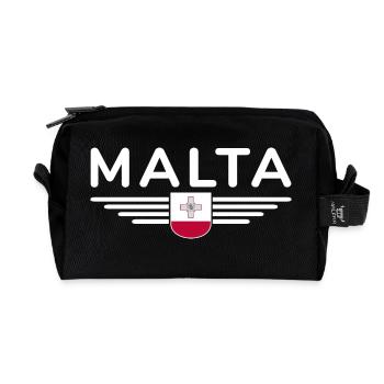 Malta T-Shirt – Für Insel-Fans - Recycelte Kulturtasche - Schwarz - Vorne