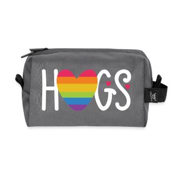 Mois de la fierté LGBT - Câlins - Trousse de toilette en tissu recyclé - anthracite - Devant
